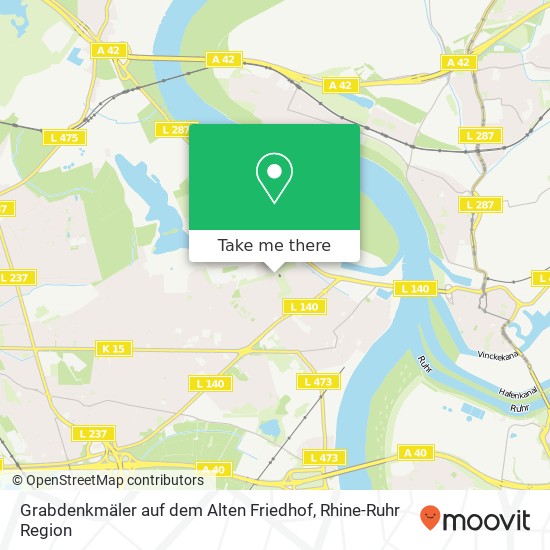 Grabdenkmäler auf dem Alten Friedhof map