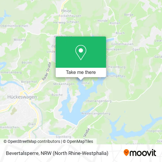 Карта Bevertalsperre