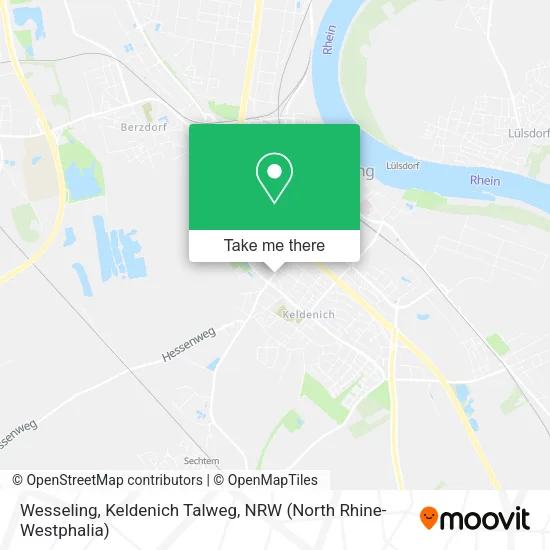 Карта Wesseling, Keldenich Talweg