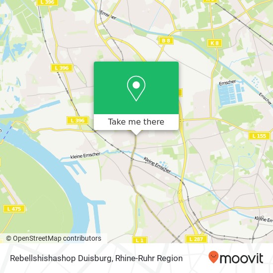 Карта Rebellshishashop Duisburg