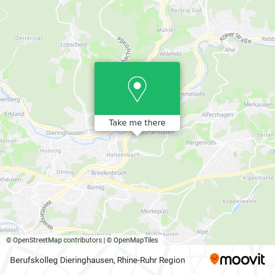 Berufskolleg Dieringhausen map