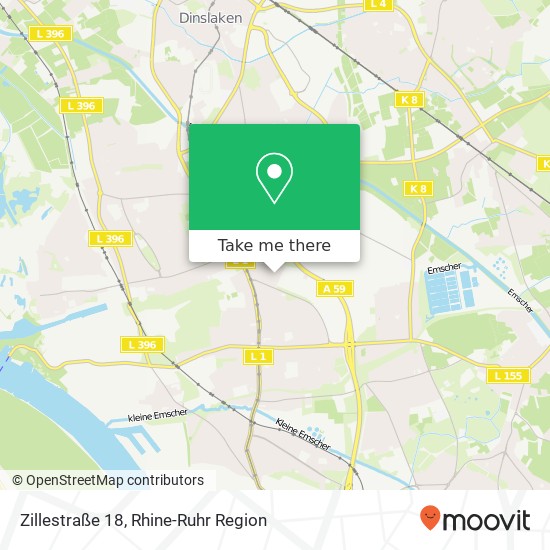 Zillestraße 18 map