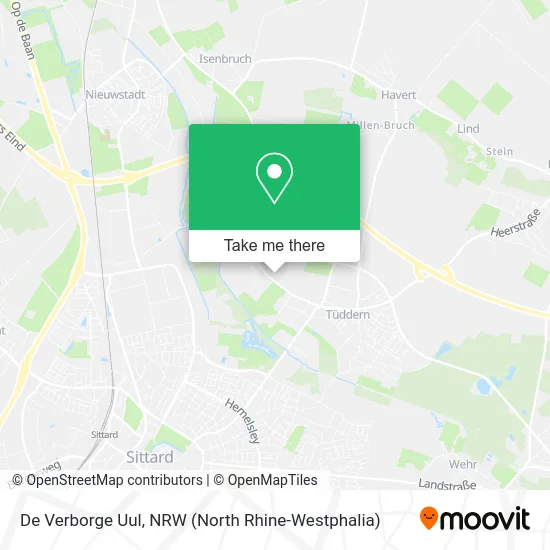 Карта De Verborge Uul