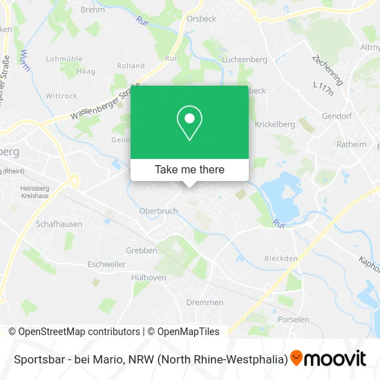 Карта Sportsbar - bei Mario