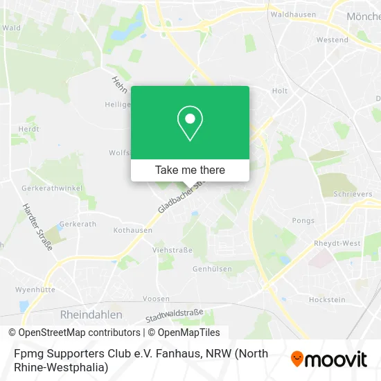 Fpmg Supporters Club e.V. Fanhaus map
