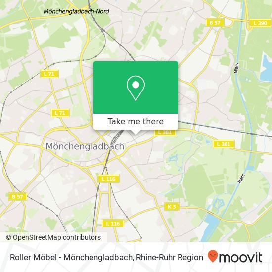 Roller Möbel - Mönchengladbach, Lürriper Straße Lürrip, 41065 Mönchengladbach map