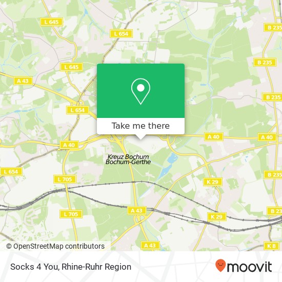 Socks 4 You, Am Einkaufszentrum Harpen, 44791 Bochum map