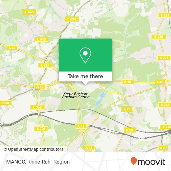 MANGO, Harpen, 44791 Bochum map