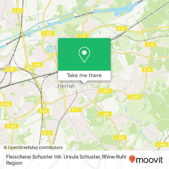Fleischerei Schuster Inh. Ursula Schuster, Mont-Cenis-Straße 39 Herne-Mitte, 44623 Herne map