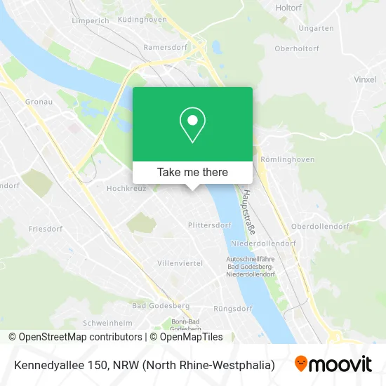 Kennedyallee 150 map