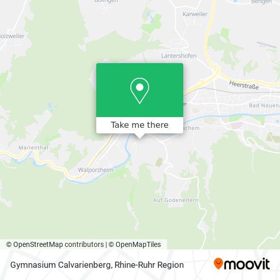 Gymnasium Calvarienberg map