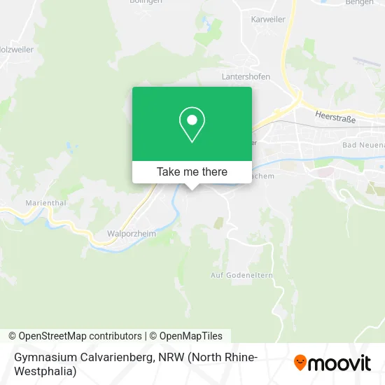 Gymnasium Calvarienberg map