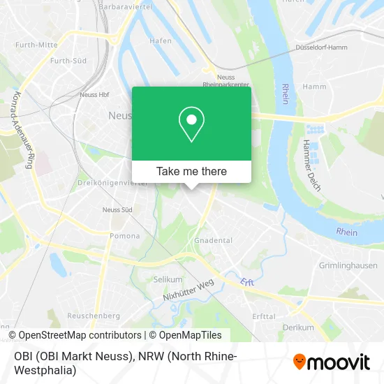 Карта OBI (OBI Markt Neuss)