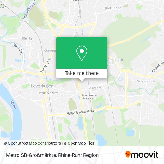 Metro SB-Großmärkte map