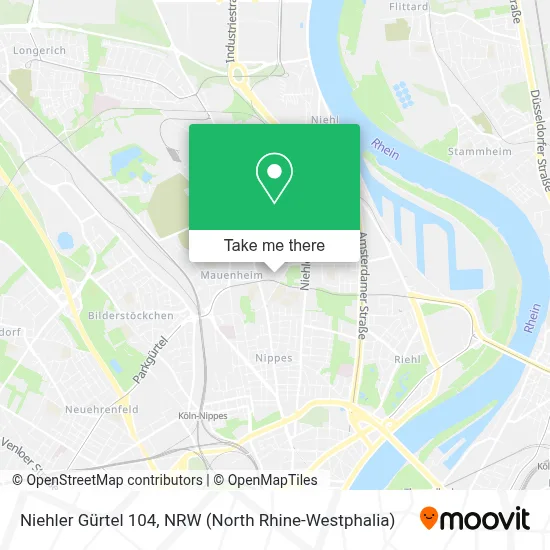 Niehler Gürtel 104 map