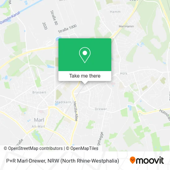 P+R Marl-Drewer map