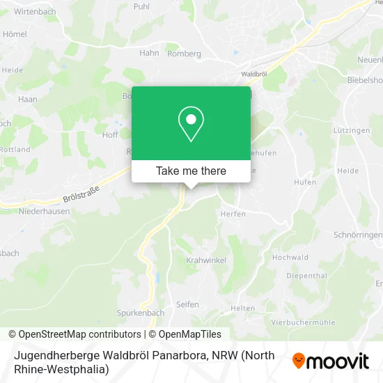 Карта Jugendherberge Waldbröl Panarbora