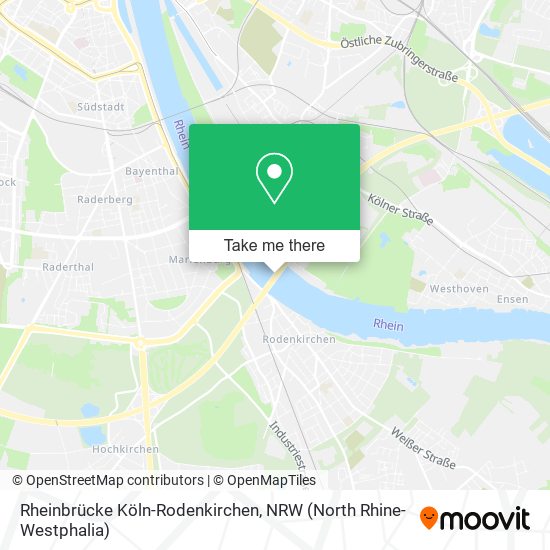 Rheinbrücke Köln-Rodenkirchen map