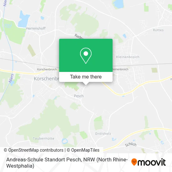 Карта Andreas-Schule Standort Pesch