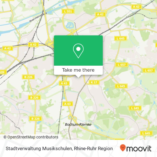 Stadtverwaltung Musikschulen map