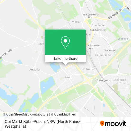 Карта Obi Markt KöLn-Pesch