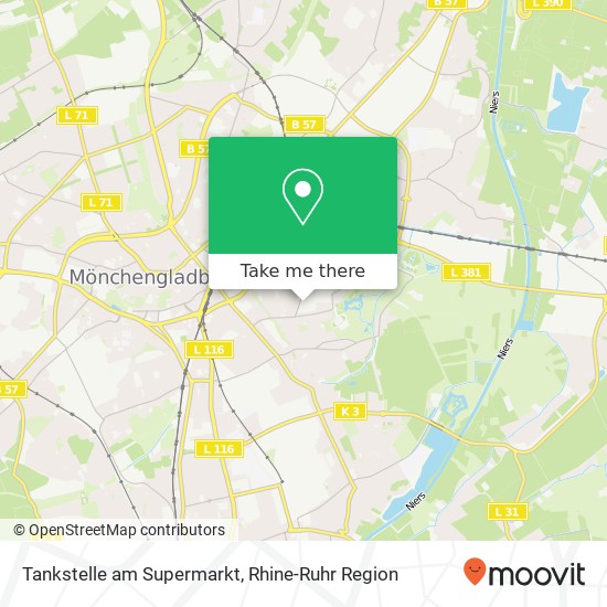 Tankstelle am Supermarkt map