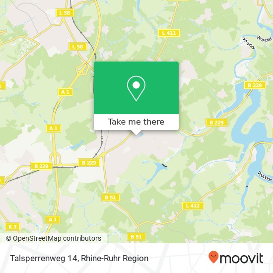 Talsperrenweg 14 map