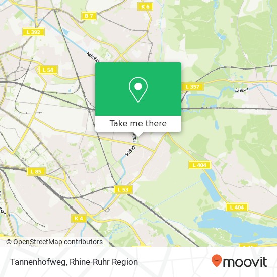 Tannenhofweg map