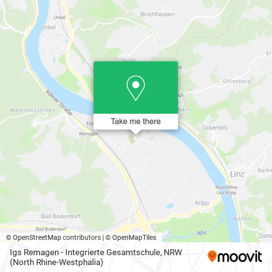 Карта Igs Remagen - Integrierte Gesamtschule