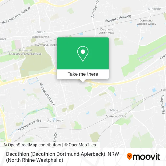 Карта Decathlon (Decathlon Dortmund-Aplerbeck)