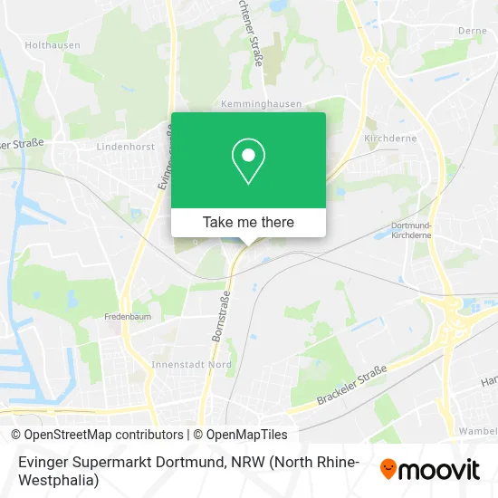 Evinger Supermarkt Dortmund map