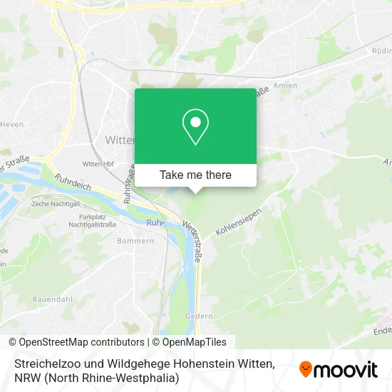 Карта Streichelzoo und Wildgehege Hohenstein Witten