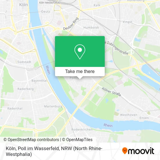 Карта Köln, Poll im Wasserfeld