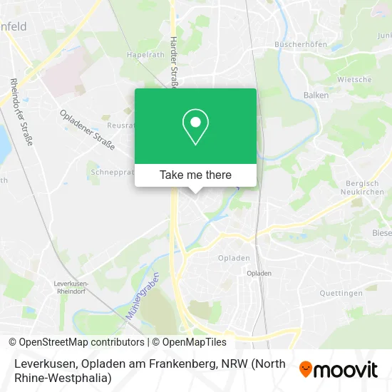 Карта Leverkusen, Opladen am Frankenberg