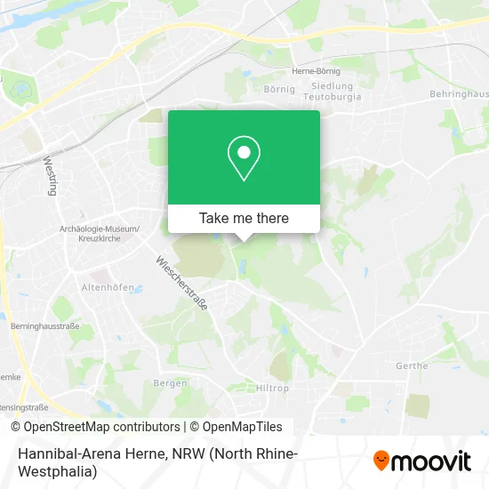 Hannibal-Arena Herne map
