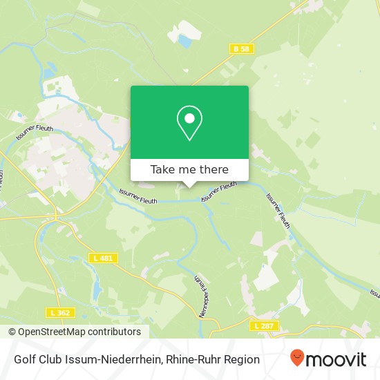 Golf Club Issum-Niederrhein map