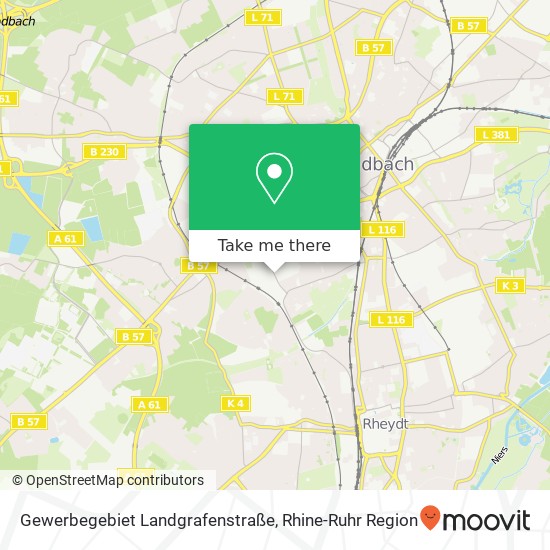 Gewerbegebiet Landgrafenstraße map