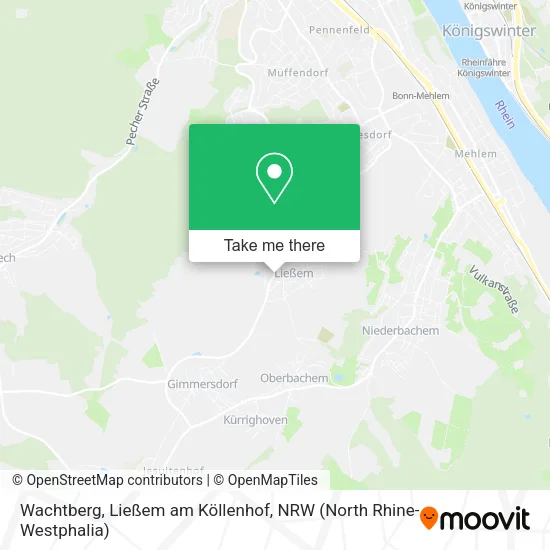 Карта Wachtberg, Ließem am Köllenhof