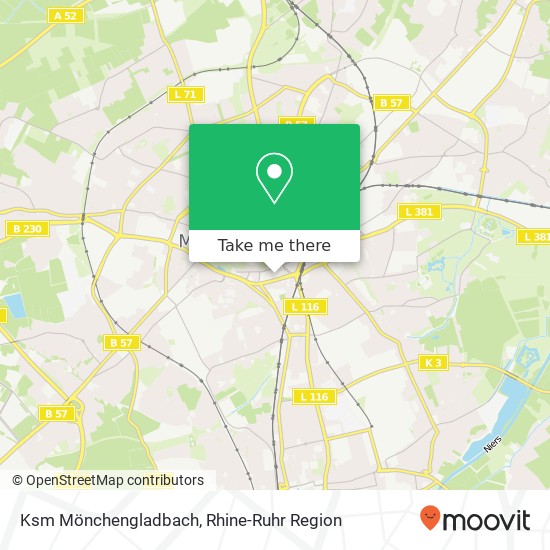 Ksm Mönchengladbach map