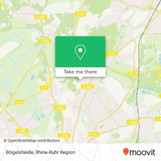 Bögelsheide map