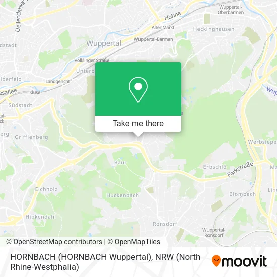 Карта HORNBACH (HORNBACH Wuppertal)