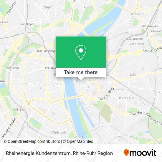 Rheinenergie Kundenzentrum map