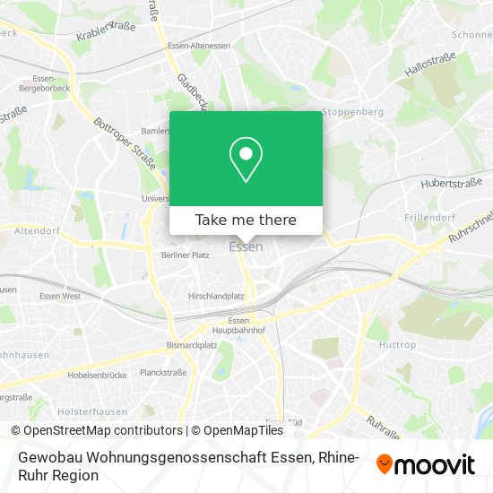 Gewobau Wohnungsgenossenschaft Essen map