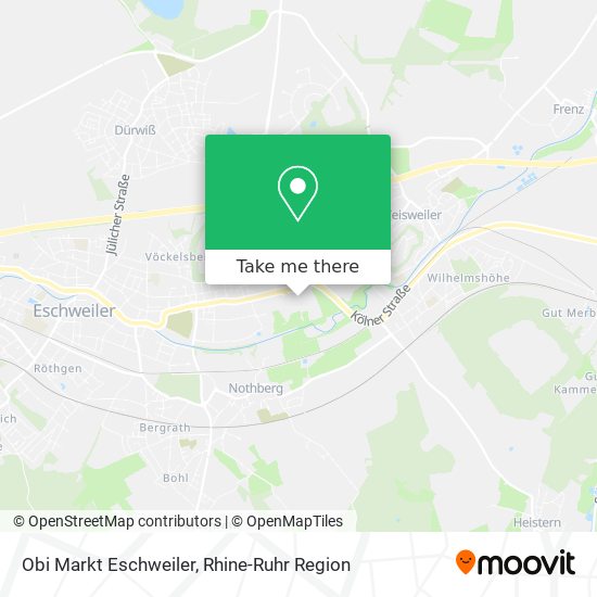 Obi Markt Eschweiler map