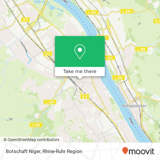 Карта Botschaft Niger