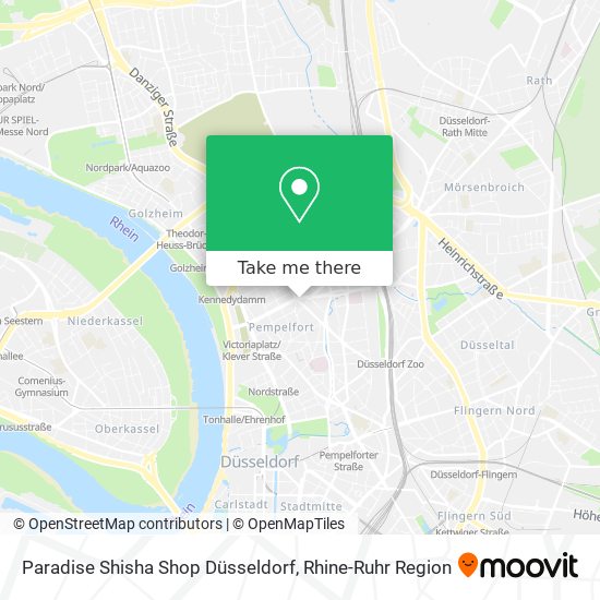 Paradise Shisha Shop Düsseldorf map