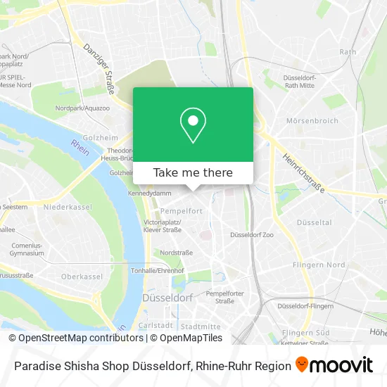 Карта Paradise Shisha Shop Düsseldorf