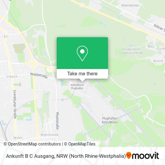 Карта Ankunft B C Ausgang