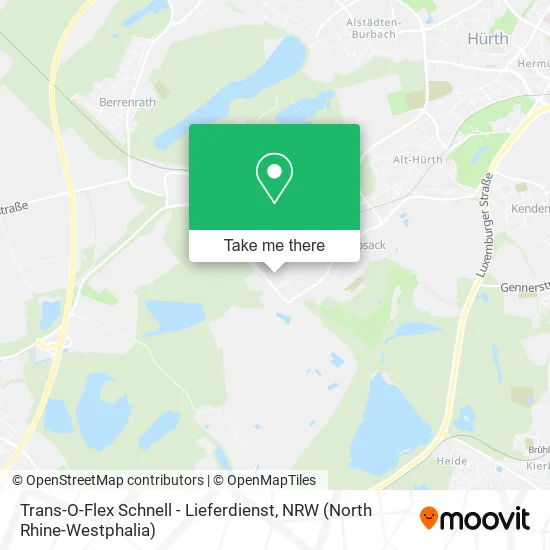 Карта Trans-O-Flex Schnell - Lieferdienst