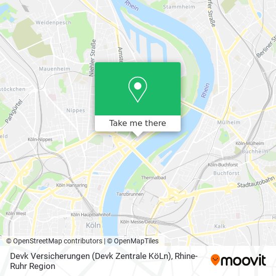 Devk Versicherungen (Devk Zentrale KöLn) map